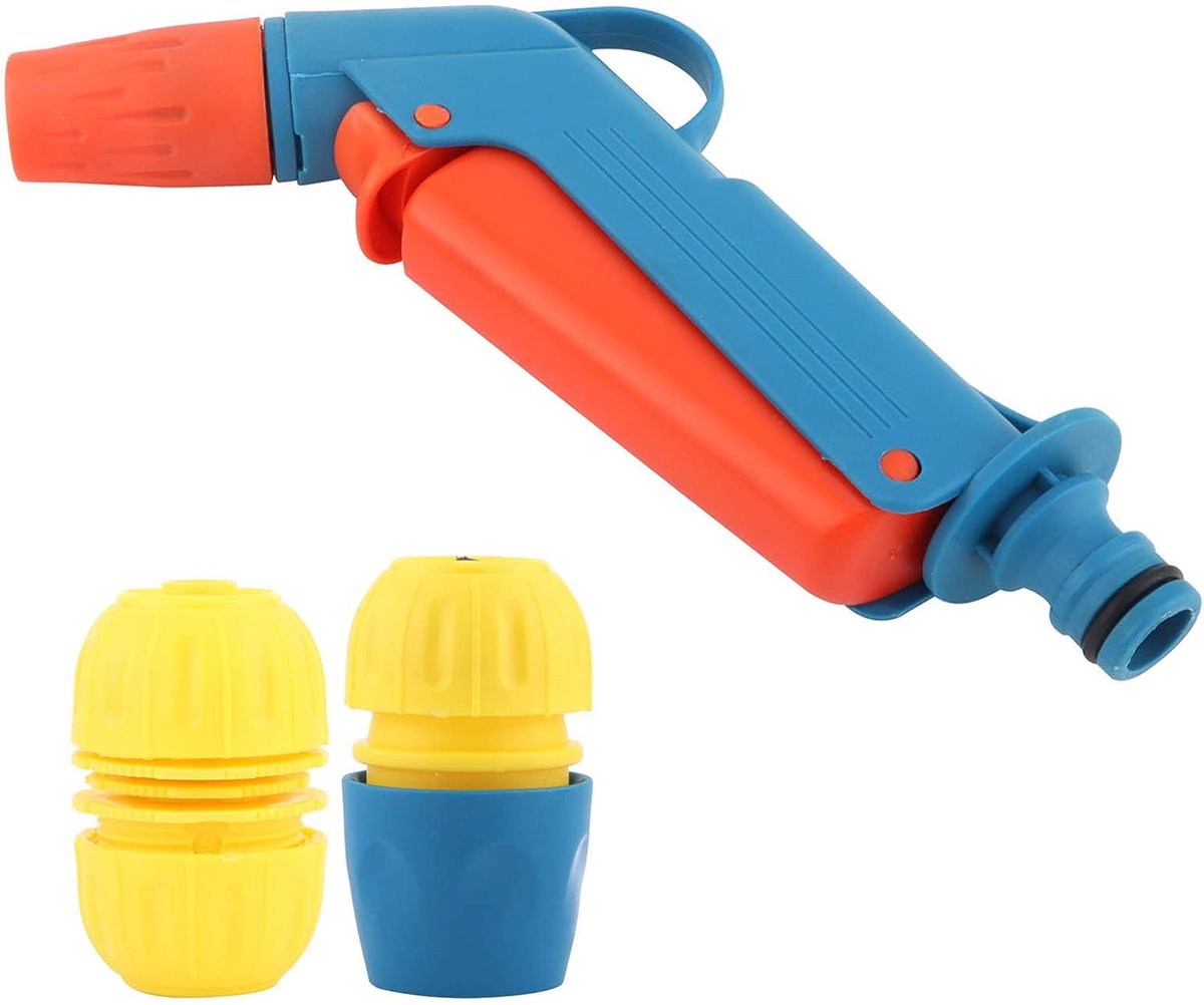 Hogedruk Spuitpistool - Slangmondstuk Tuin - Auto Wassen Tuin - Ergonomisch Ontwerp - 26 x 18 x 5 cm - Grijs
