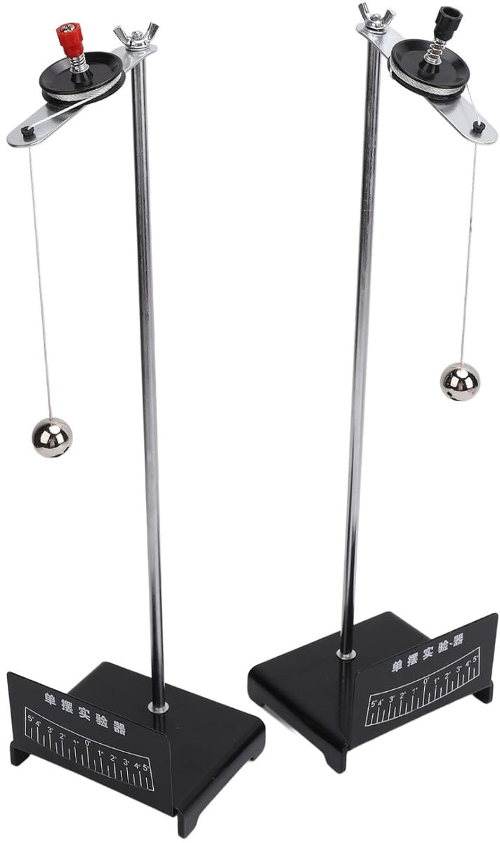 Natuurkunde Swing Tool - Slingerbal Model - Les Demonstratie - Metalen Constructie - 44 Cm Hoog - Zilver — afbeelding 2
