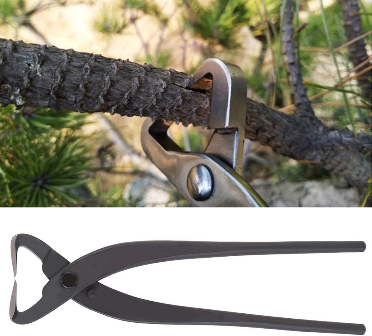 Bonsai Snoeischaar - Takkenknipper Tuingereedschap - Bonsai Vormgeven - Scherpe Snijrand - 210 mm - Zwart