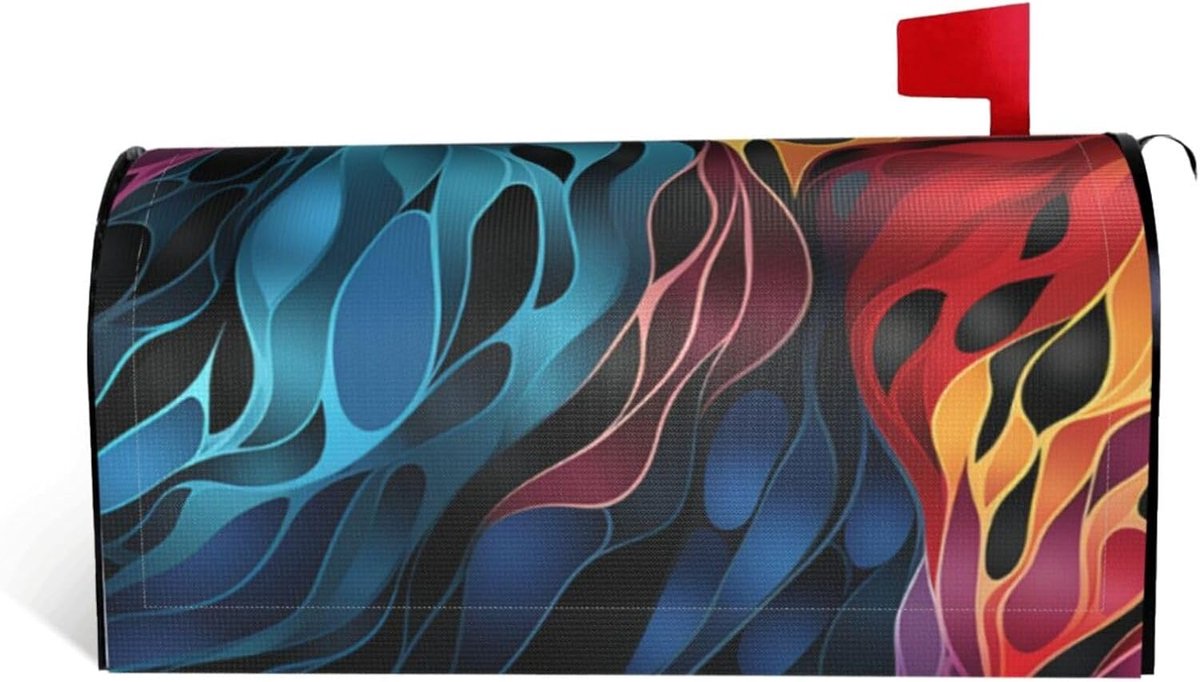 Brievenbus Cover - Brievenbushoes Post Wrap - Brievenbus Decoreren - Magnetische Bevestiging - 21x18 inch - Zwart