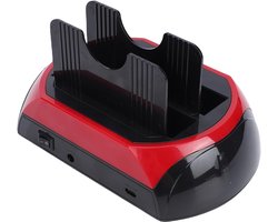 Hard Drive Dock - HDD SSD Reader - Data Back-up - Dual Bay - 2.5 3.5 Inch - Black