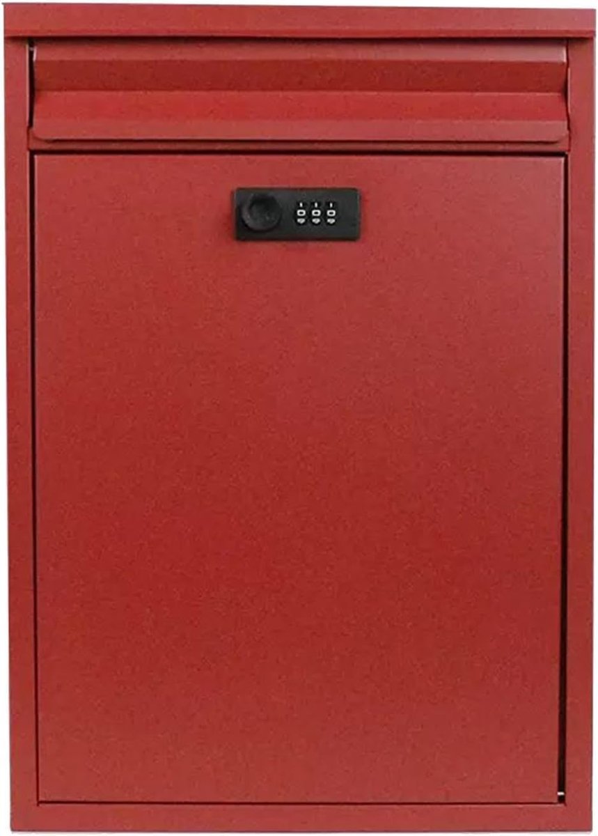 Brievenbus met slot - Buitenbrievenbus brievenpost - Post ontvangen - Waterdicht gegalvaniseerd staal - 29 x 12.5 x 42 cm