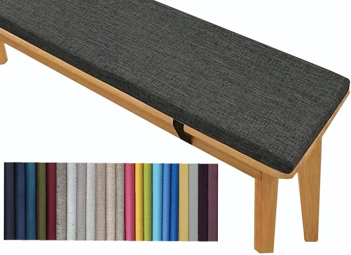 Bank Kussen - Zitkussen Buiten - Buiten Zitten - Hoge Veerkracht Schuim - 180x60x3 cm - A3