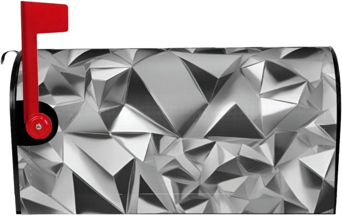 Brievenbus Cover - Brievenbus Decoratie - Buiten Decoreren - Magnetische Bevestiging - Standaard of Groot - Zilver