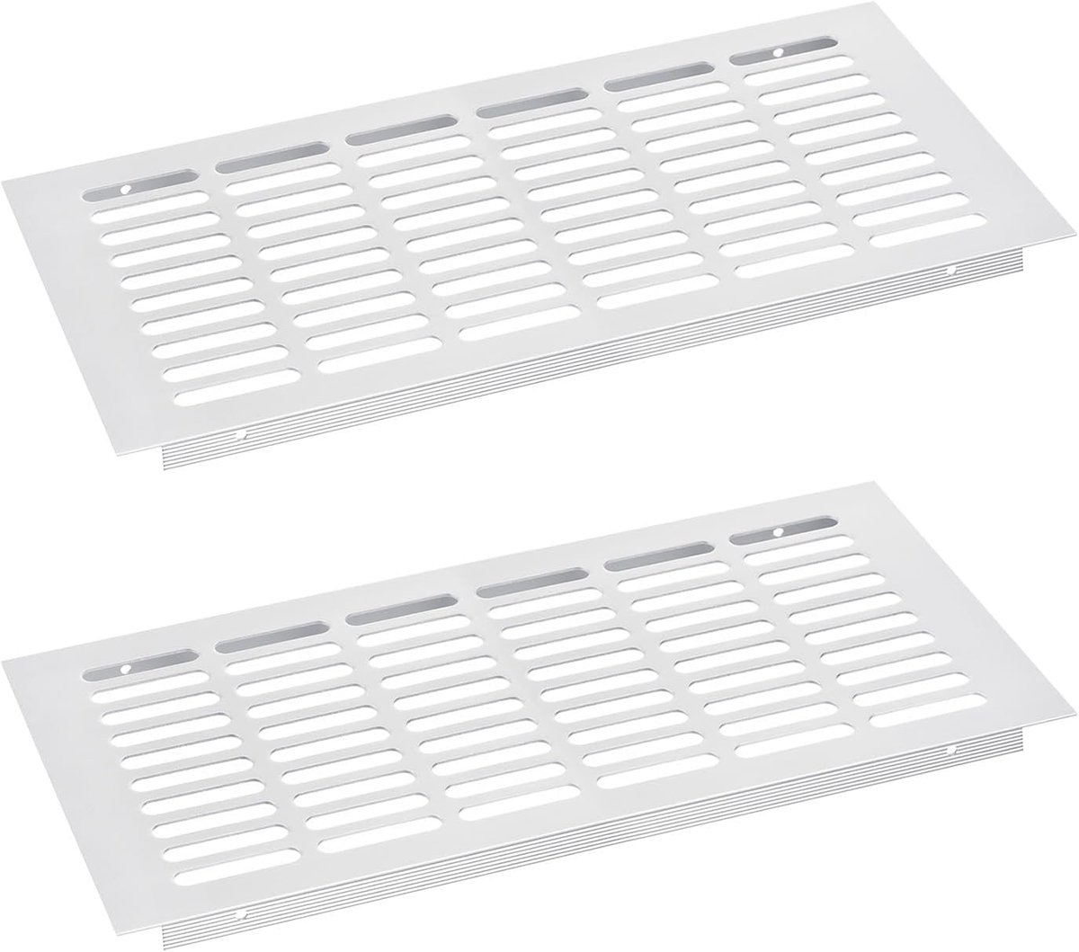 Ventilatie Roosters - Luchtgaten Afdekking - Ventilatie Verbeteren - Antislip Grip Ontwerp - 350 x 150 mm - Zilver