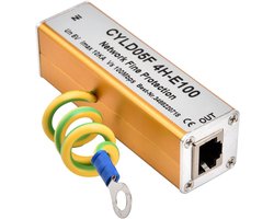 Ethernet Bliksem Beveiliger - Netwerk Protector - Signalen Beveiligen - Snelle Reactie Tijd - 11.8 x 6.2 x 4 cm
