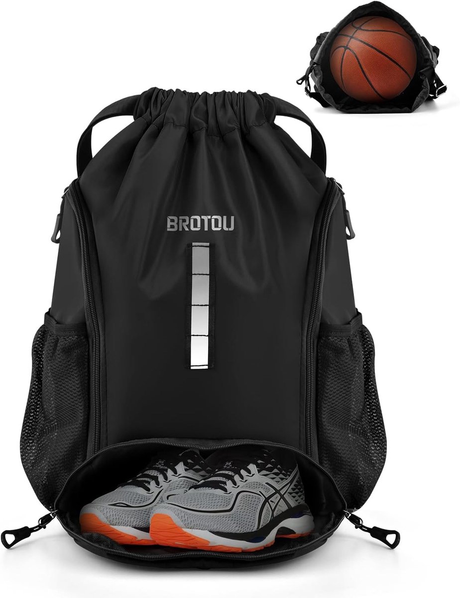Gymtas met schoencompartiment - waterdichte sportsbag - trekkoord rugzak - ideaal voor sport en vrije tijd - SnelShoppen