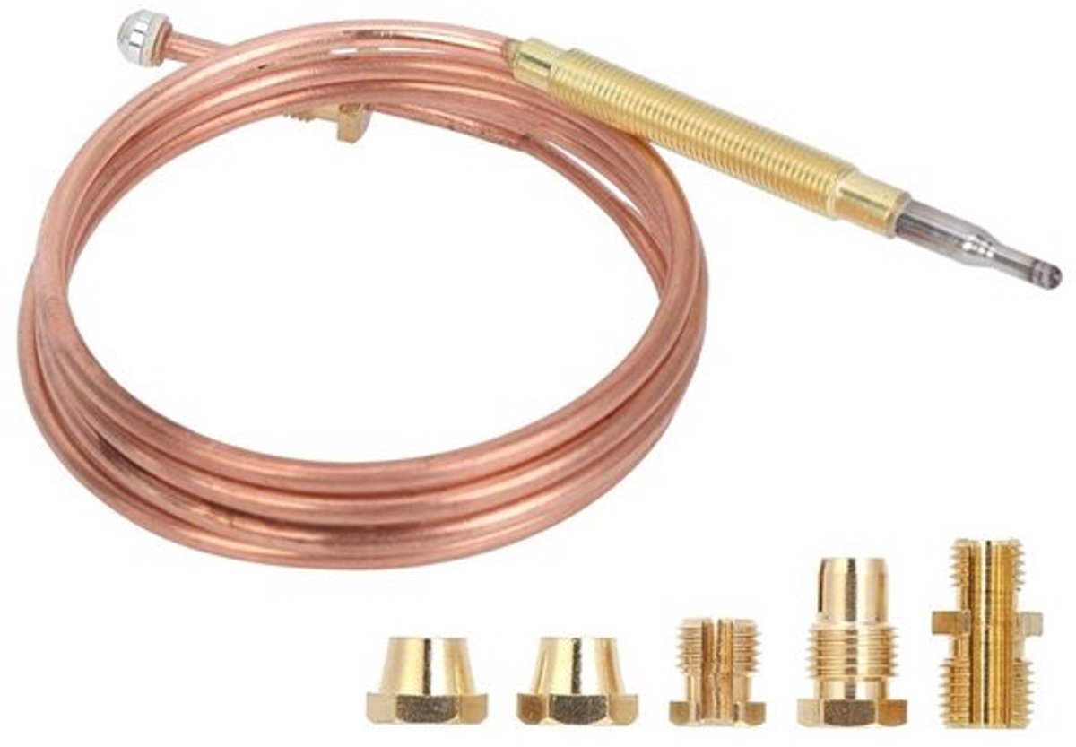 Thermokoppel Universele Vervanging - Temperatuursensor - 900mm Lengte - M6X0.75 Hoofdmaat - M8X1 Einde Verbinding - Snelle Reactiesnelheid