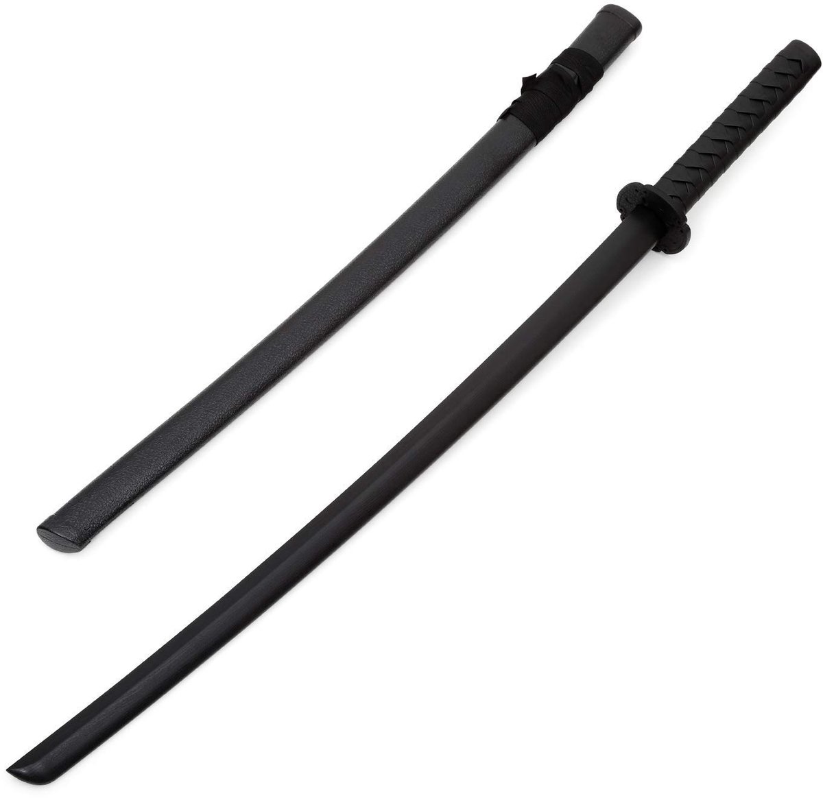 SnelShoppen - Polypropyleen Bokken met Schede - Zwart - Ideaal voor Martial Arts Training, Zelfverdediging en Zwaardvechten