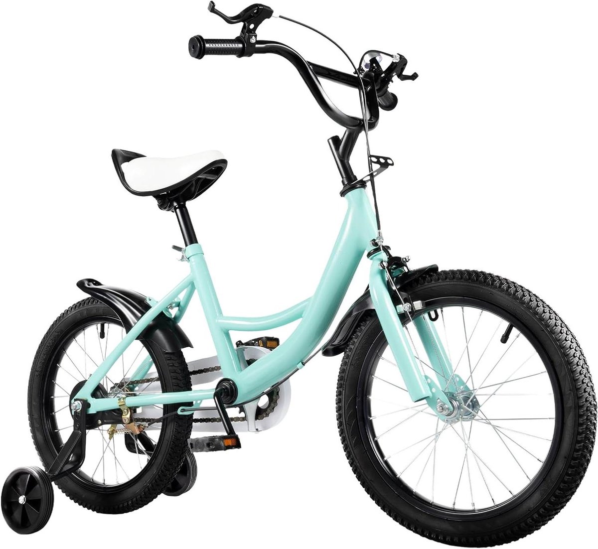 Kinderfiets Loopfiets Leren Fietsen Dubbel Rem Systeem 16 Inch Groen