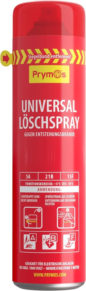 SnelShoppen - Universele brandblusserspray 5A/21B/15F - Veiligheidsoplossing voor keuken, camping en tuin - Handige spray voor snel blussen van brand
