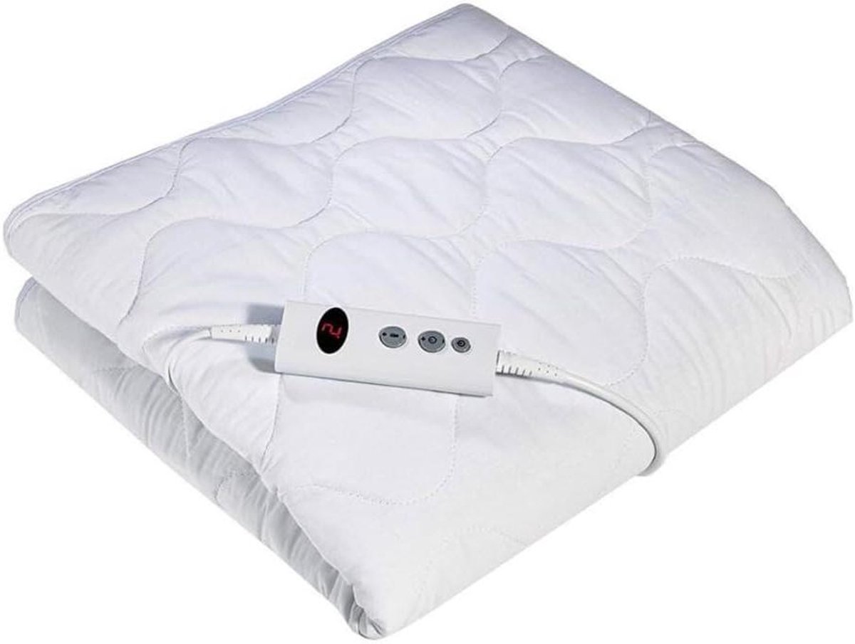 Verwarmde Onderdeken - Elektrisch Dekbed - Ontspannen Slapen - Snelwarmte Functie - 150 x 70 cm - Wit