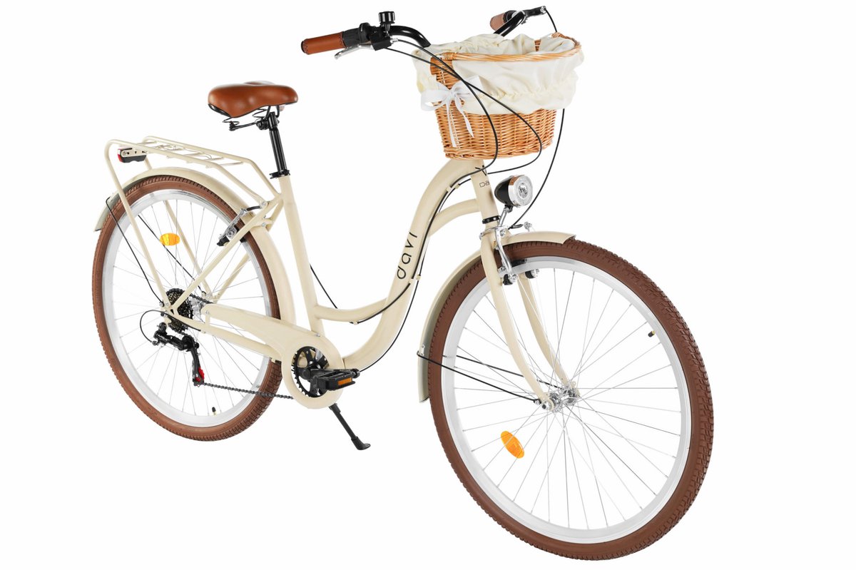 Davi Emma – Stadsfiets – 28 inch – 7 versnellingen – Shimano – V-brake – Lage instap – Bruin