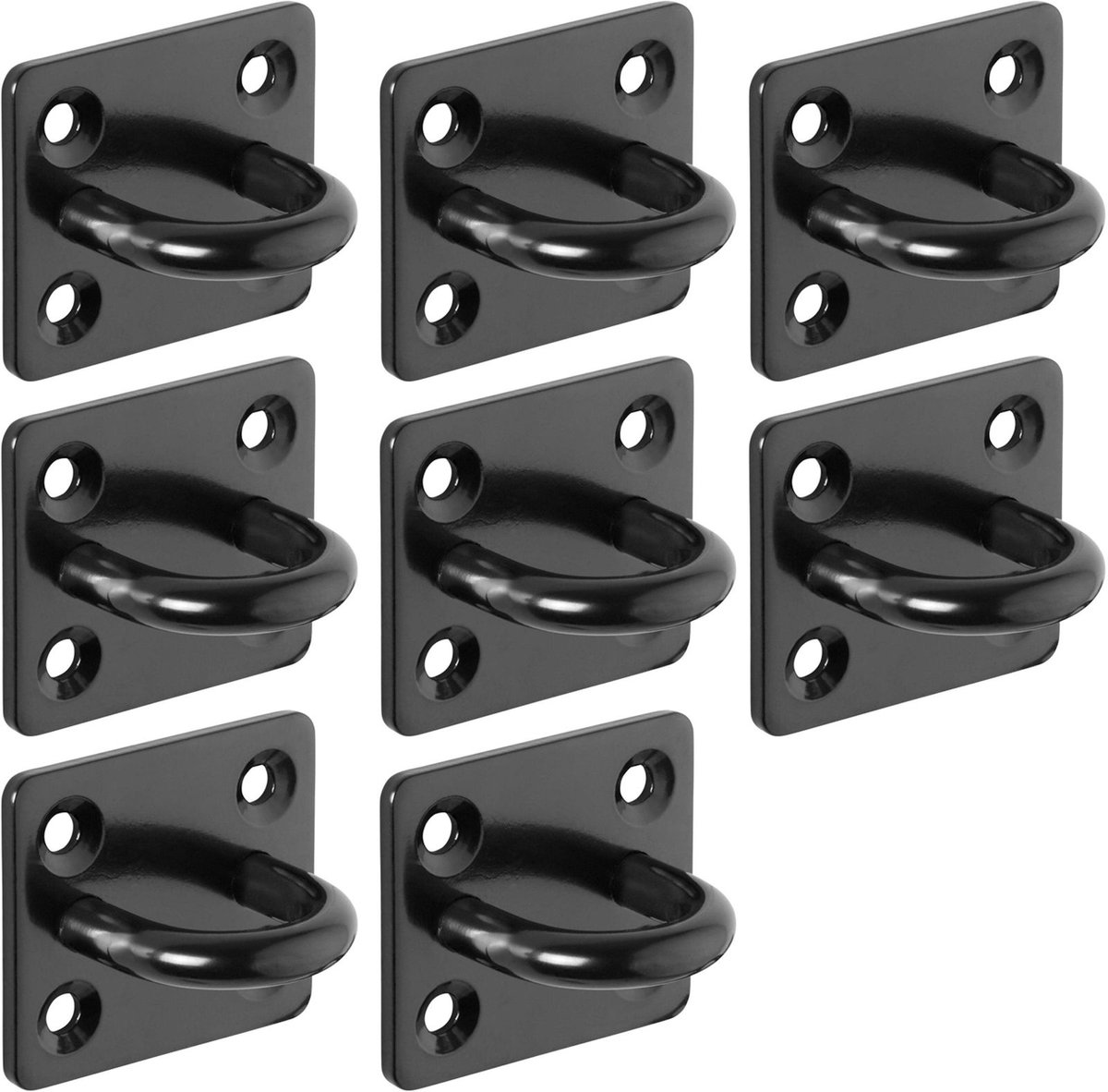 8 x sjorogen 40x35 V2A roestvrij staal SS304 zwart