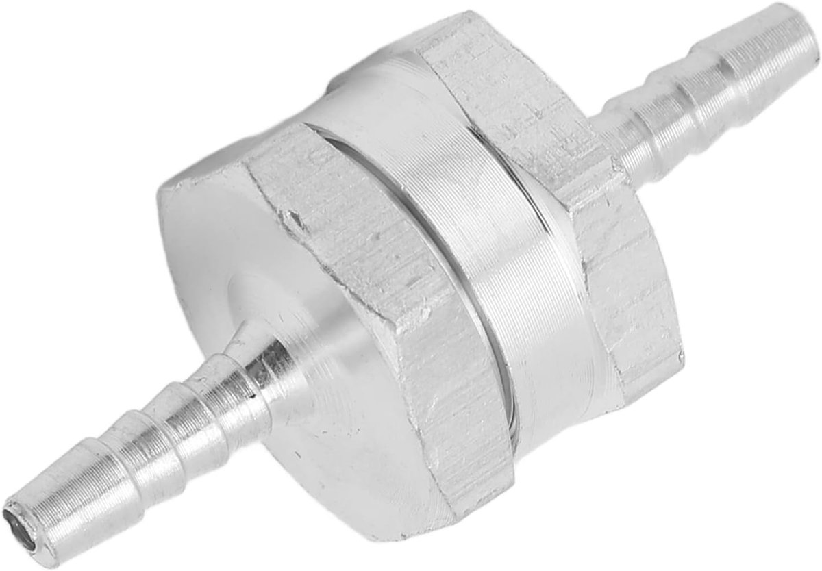 Inline terugslagklep voor lucht, water en gas - Aluminium legering voor brandstof en olie (4mm)