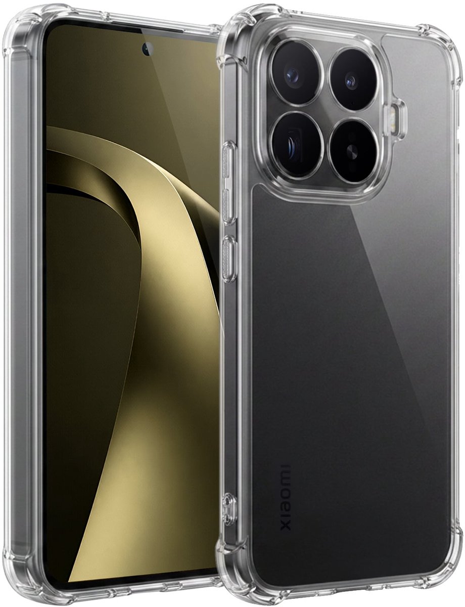 Hoesje - Geschikt voor Xiaomi 17T Pro - Sterk & Shockproof - Siliconen Case - Back Cover - Telefoon Hoes Shock Proof - Telefoonhoesjes - Transparant