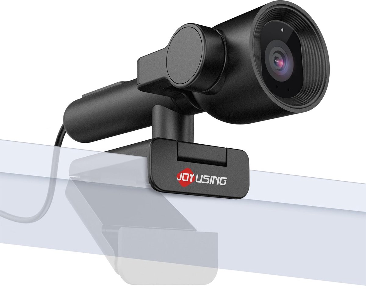 SnelShoppen - FlexCam10 4K Webcam met Microfoon, PDAF Autofocus, Ruisonderdrukking, 79° FOV voor Conferenties, Streaming, Facetime, Zoom en Teams