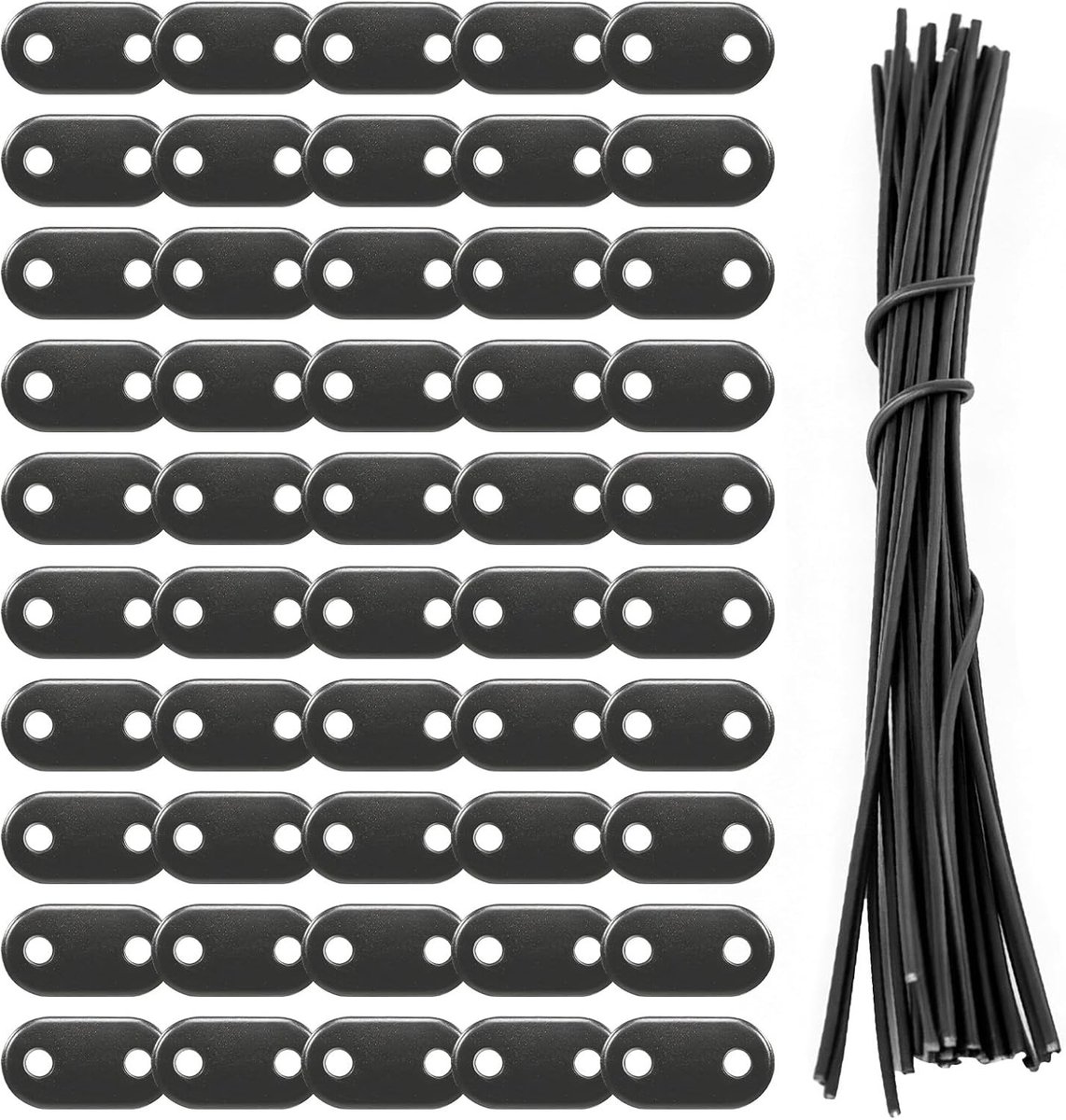 Bevestigingsclips voor zichtwerende matten - 50 stuks weerbestendig, ideaal voor balkonbekleding en schaduwnetmontage, betrouwbare inkijkbescherming
