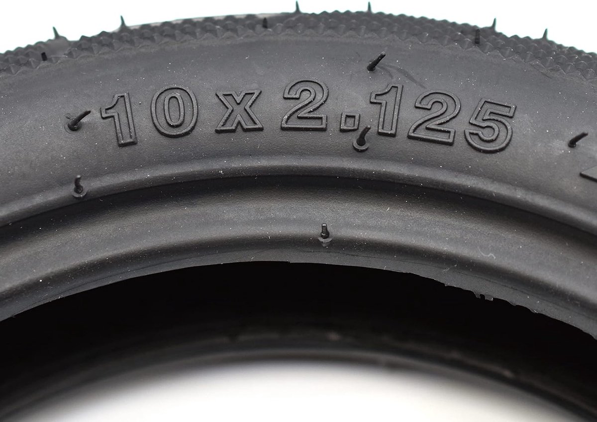 SnelShoppen - 10" Binnen- en Buitenbanden voor Elektrische Scooter, Vervangende Rubber Luchtbanden 10 x 2.125 voor Segway Ninebot F20 F25 F30 F40 (2 B
