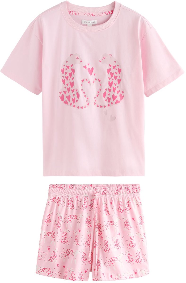Next - Dames - Pyjama met short - Roze