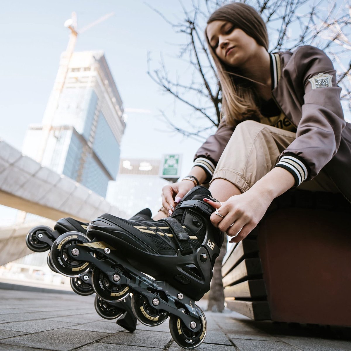 SnelShoppen - Movino Cruzer B2 Verstelbare Rolschaatsen voor Kinderen, Maat 30-33, Binnenzoollengte 20-22 cm, Ideaal voor Buiten Activiteiten en Feest