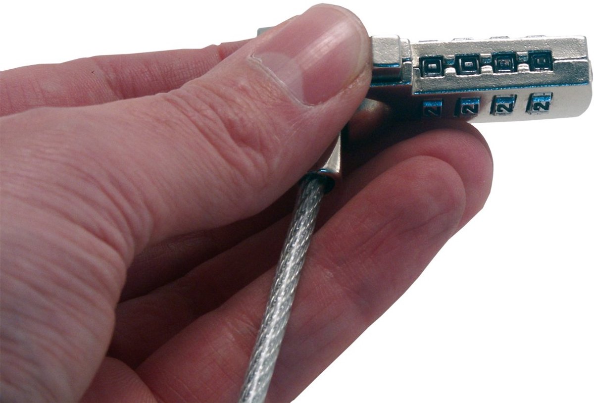 SnelShoppen - MCL 8LE combinatie metalen kabelslot - Robuust, veilig en flexibel slot voor fiets, scooter, motor en meer - 8 mm dik - Ideaal voor dage