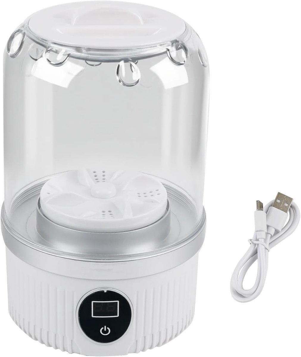 Oplaadbare Mini Wasmachine Draadloos voor Ondergoed en Kleine Was