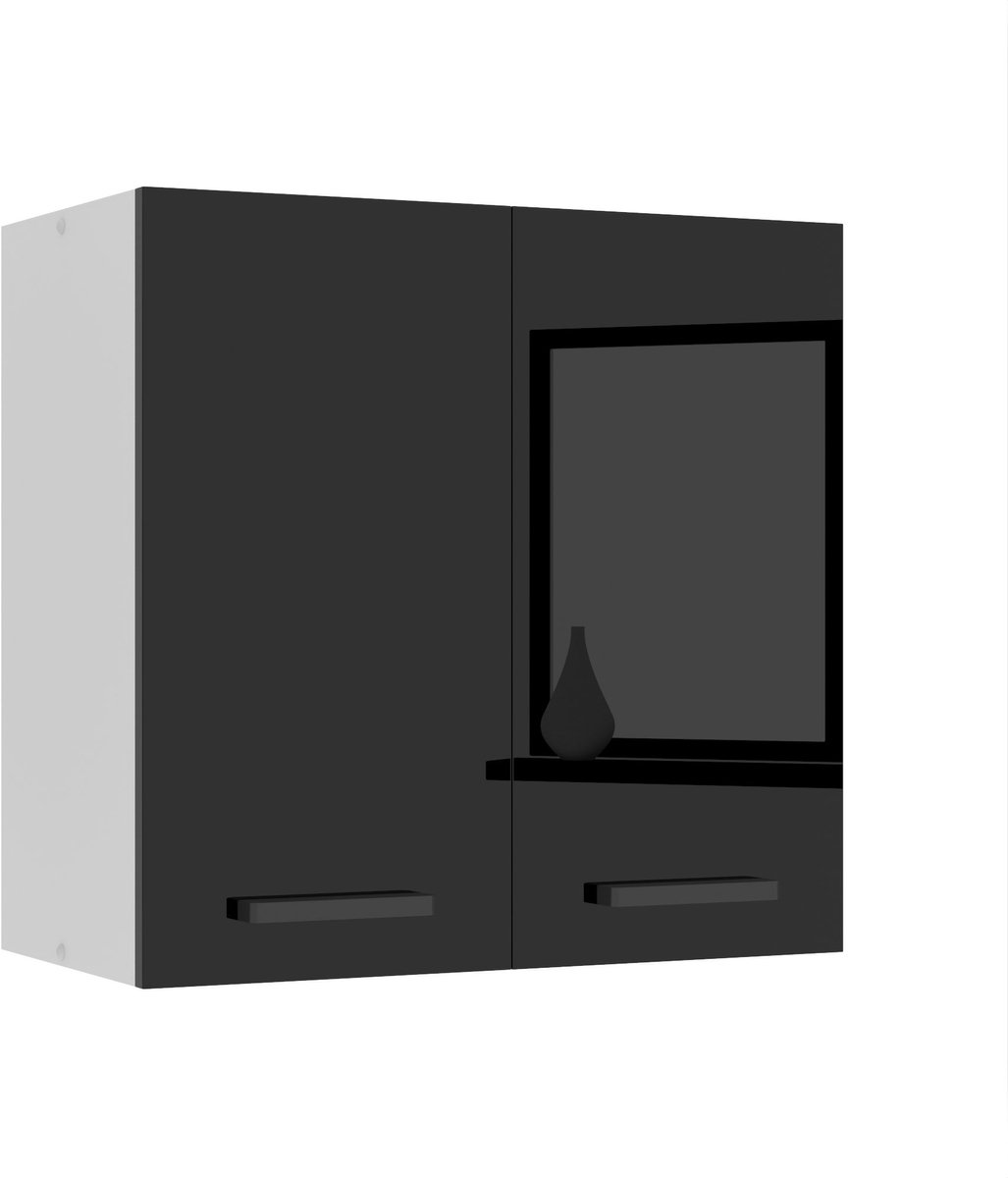 BELINI Hangkast SG2 60 cm met 2 Deuren - Zwart Hoogglans
