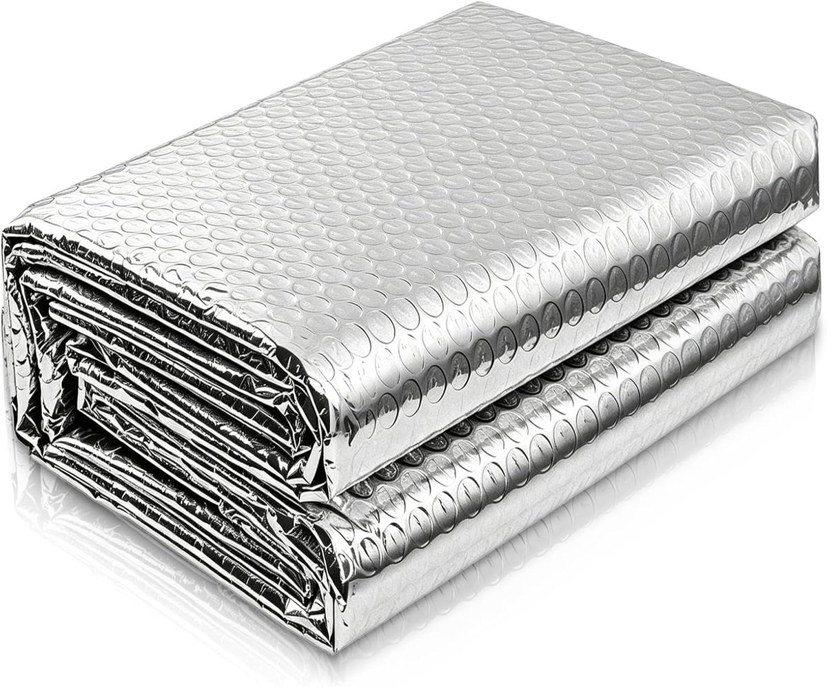 SnelShoppen - Warmte-isolatie voor muren en radiatoren, reflecterende panelen van aluminium, 60 cm x 5 m, ideaal voor ramen, plafonds en deuren