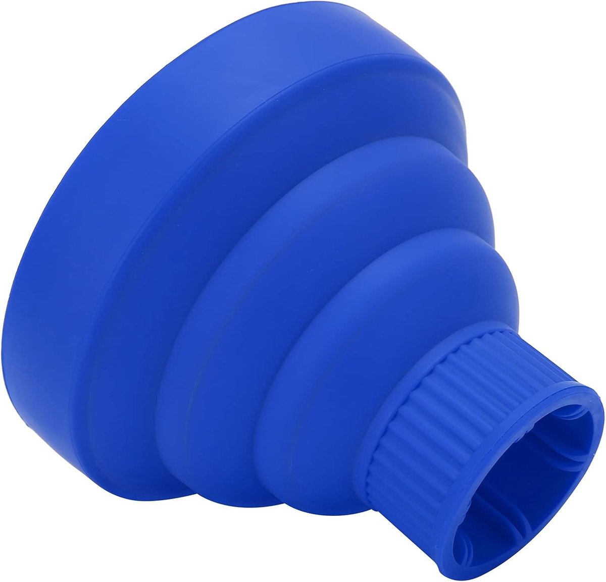 Föhndiffusor - Zwart - Geschikt voor een Diameter van 1,6-2 Inch - Opvouwbare Siliconen Diffuser - Voor Perfecte Langdurige Krullen