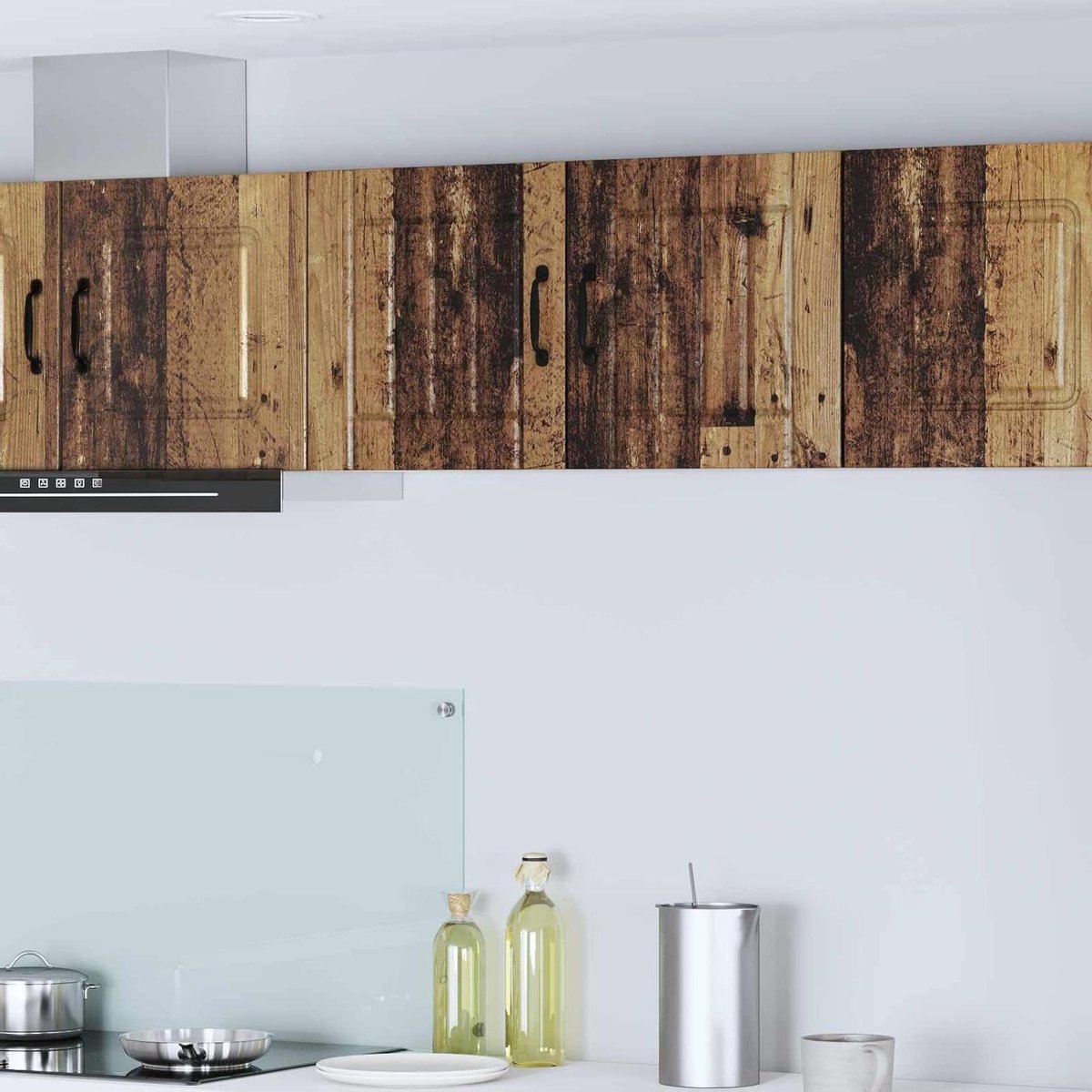 Keukenkast - Opbergkast Keuken - Keuken Organiseren - Met Verstelbare Poten - 40 x 31 x 40 cm - Oud Hout