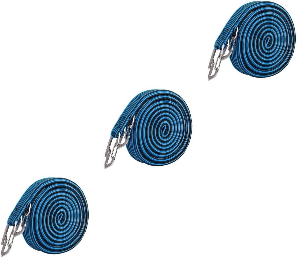 Vaste Touwen - Bagageriemen Bungee Koord - Bagage Vervoeren - Duurzaam Koolstofstaal - 200 cm - Blauw