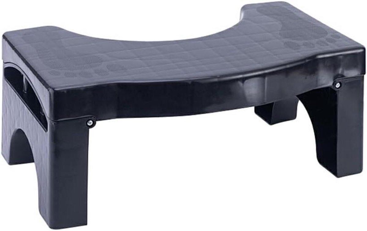Toilet Krukje - Krukje Badkamer - Comfortabel Zitten - Ergonomische Curve - 41x25x9cm - Zwart