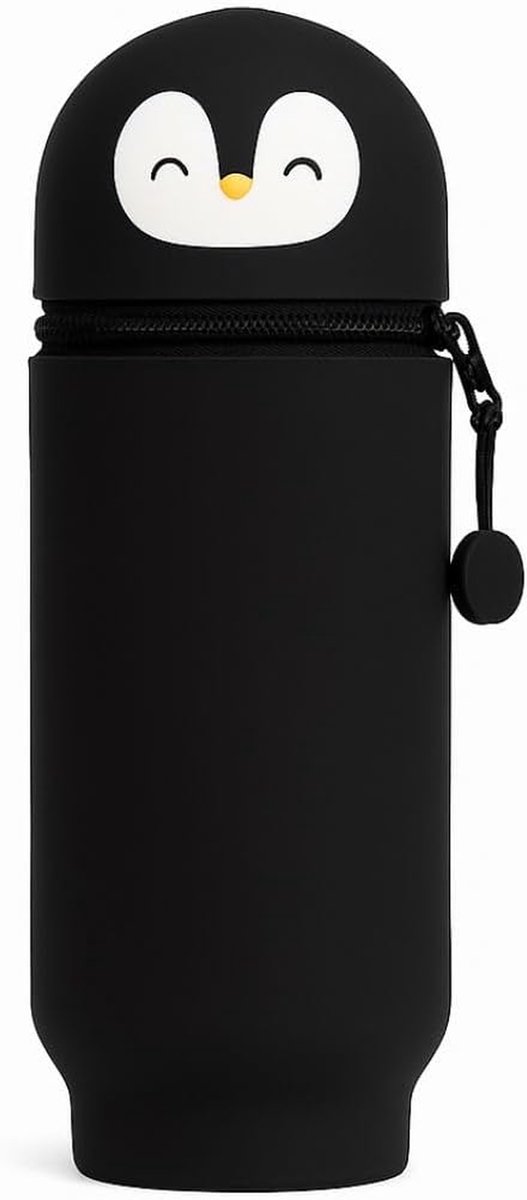 Siliconen Etui Kinderen - Pennendoos Dier - School Organisatie - Uittrekbaar Ontwerp - 21 x 7 x 20 cm - Meerkleurig