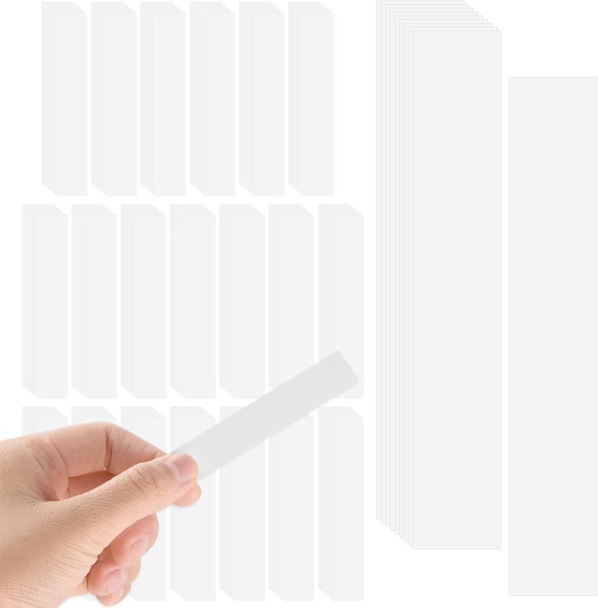 Pack van 200 geurteststrips, witte rechthoekige aromatherapiepapier voor mannen en vrouwen, ideaal voor parfumproeven en geurtesten