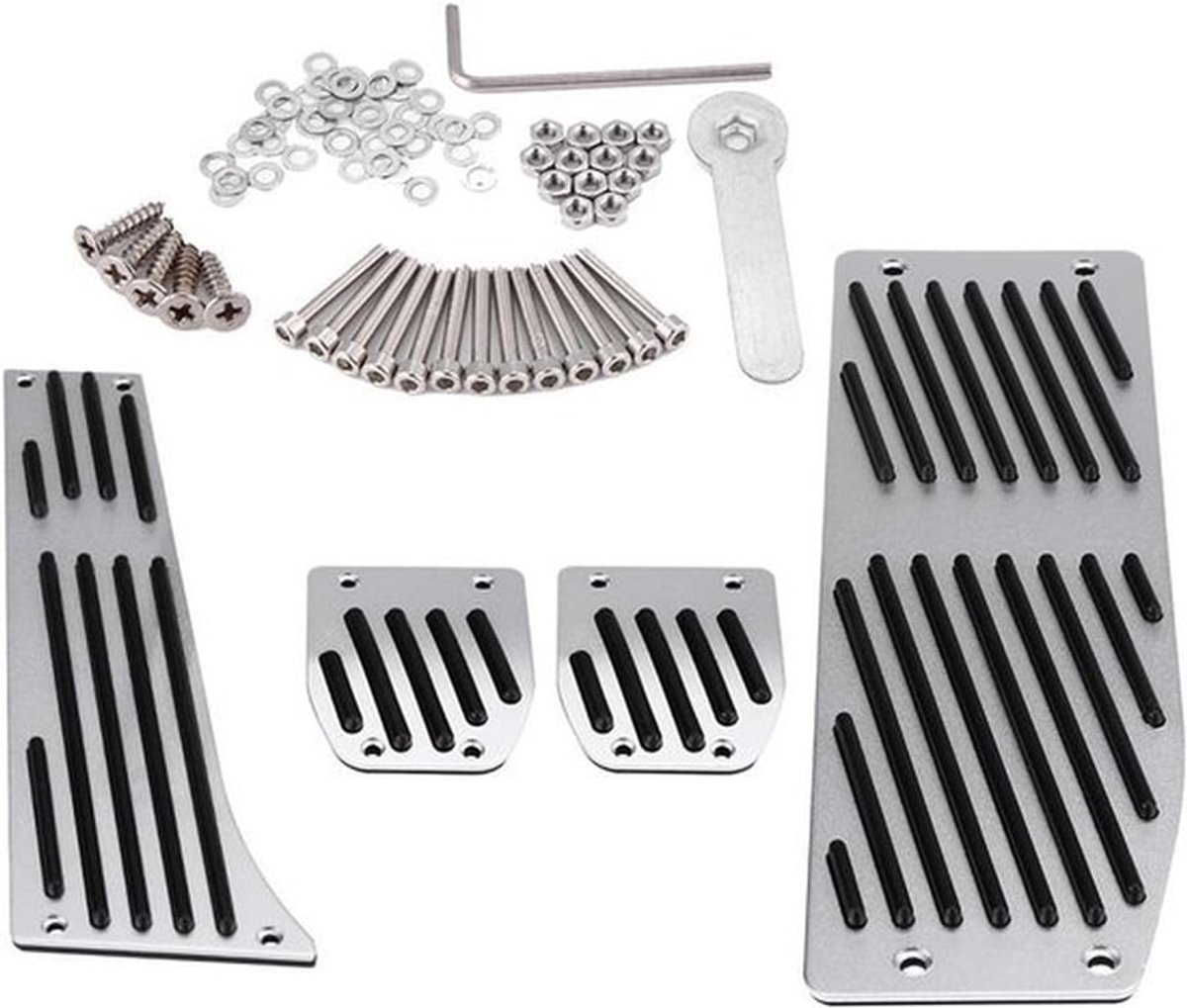 Set van 4 Voetpedaal Pads voor Auto, Handgeschakelde Versnellingsbak, Koppeling en Rem, Geschikt voor Diverse BMW Series zoals E30, E36, E46 en meer