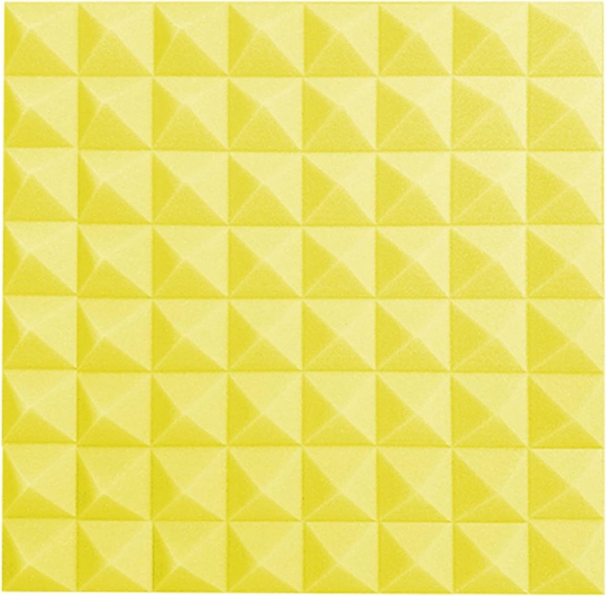 Akoestische Panelen - Geluidsisolatie Katoen - Geluidsverbetering Studio - Hoge Dichtheid Schuim - 50x50x5 cm - Geel