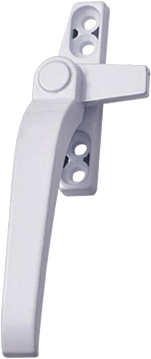 Universele Vervangende Raamhandgreep voor Links/Rechts Aluminium met Slot voor Dubbel Glas en Beveiliging - Wit Links Model