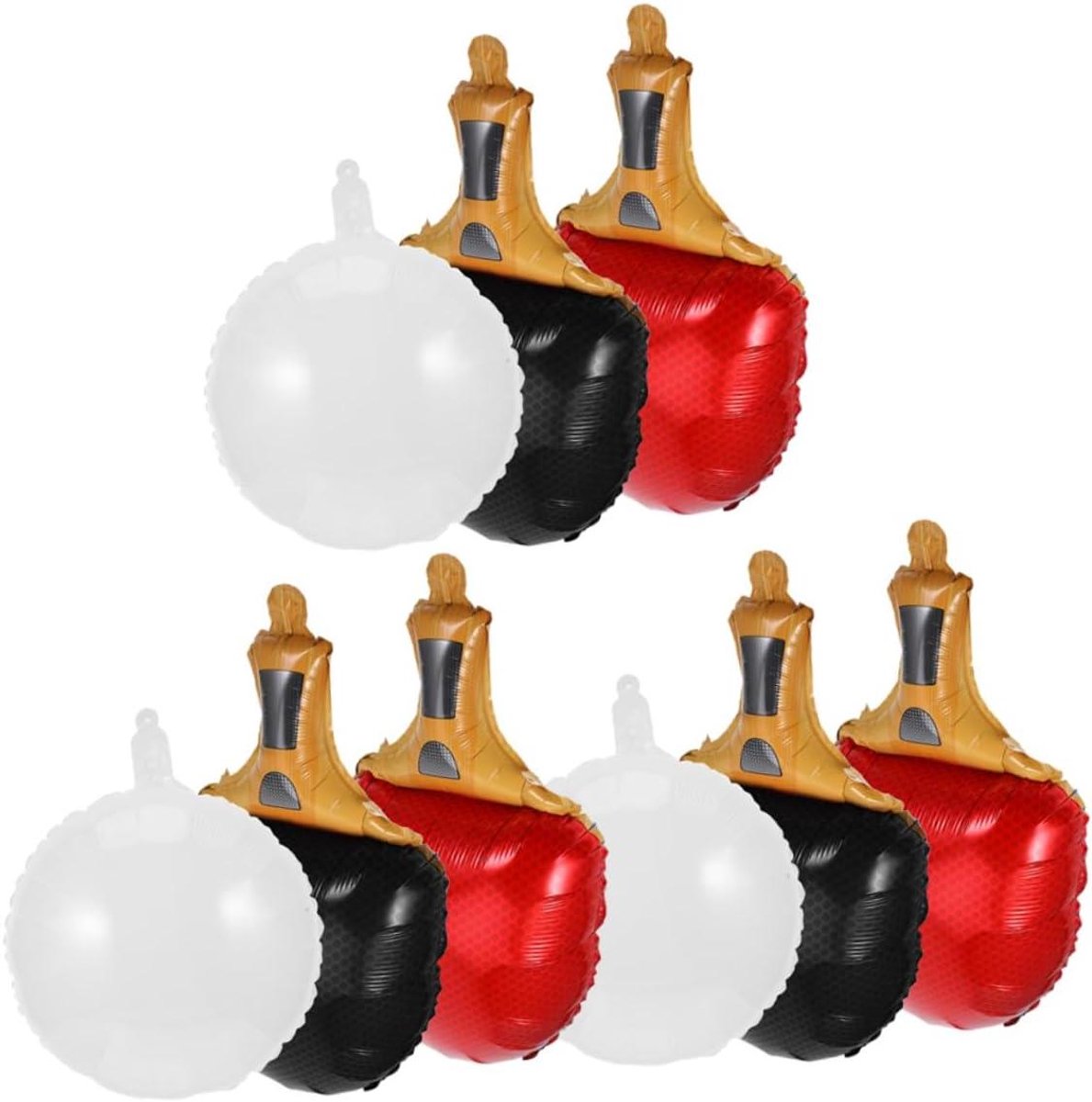 Tafeltennis Ballonnen - Sport Thema Ballonnen - Feest Decoratie - Herbruikbaar Folie Ontwerp - 58 x 35.5 cm - Rood Zwart