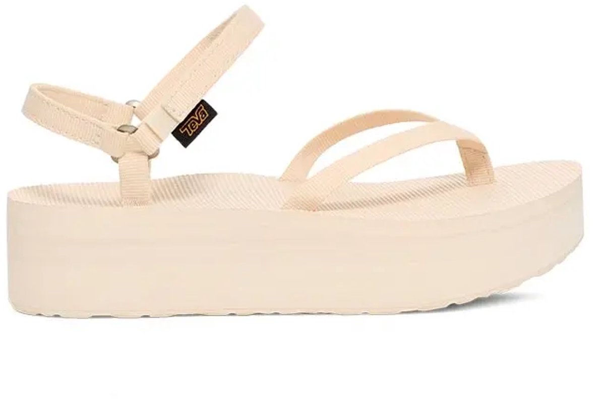 Dunne platte sandalen voor dames Teva Kokosnoot