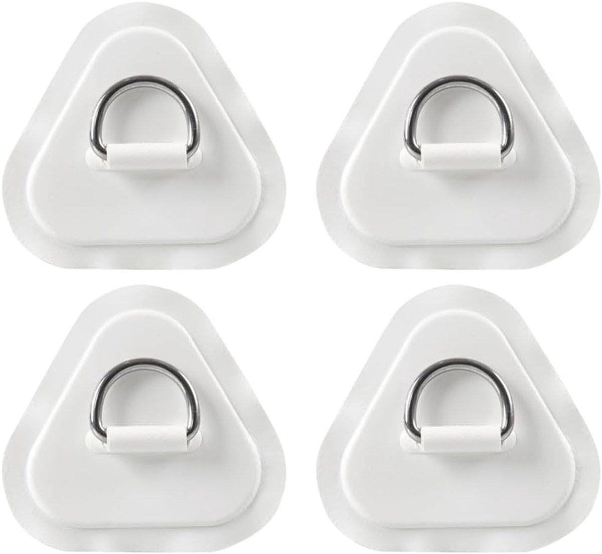 Kajak peddel - D-ringpatches - Wit - PVC en Roestvrij Staal - Voor Opblaasbare Boten en Kajaks