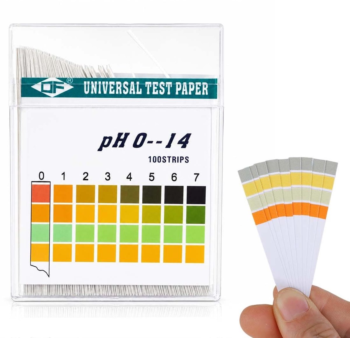 100 stuks pH-teststrips voor water, zwembad, aquaria en laboratoria - Zuurbasen meten, indicatorpapier voor nauwkeurige resultaten