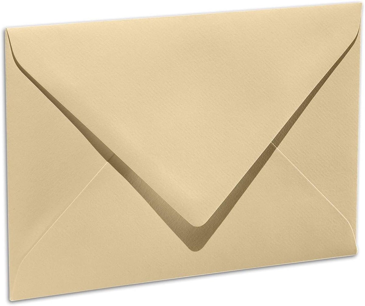 Geribbelde Enveloppen - Papieren Brievenbussen - Persoonlijke Post - Egoutteur Ribbels - DIN B6 178x125mm - Baileys
