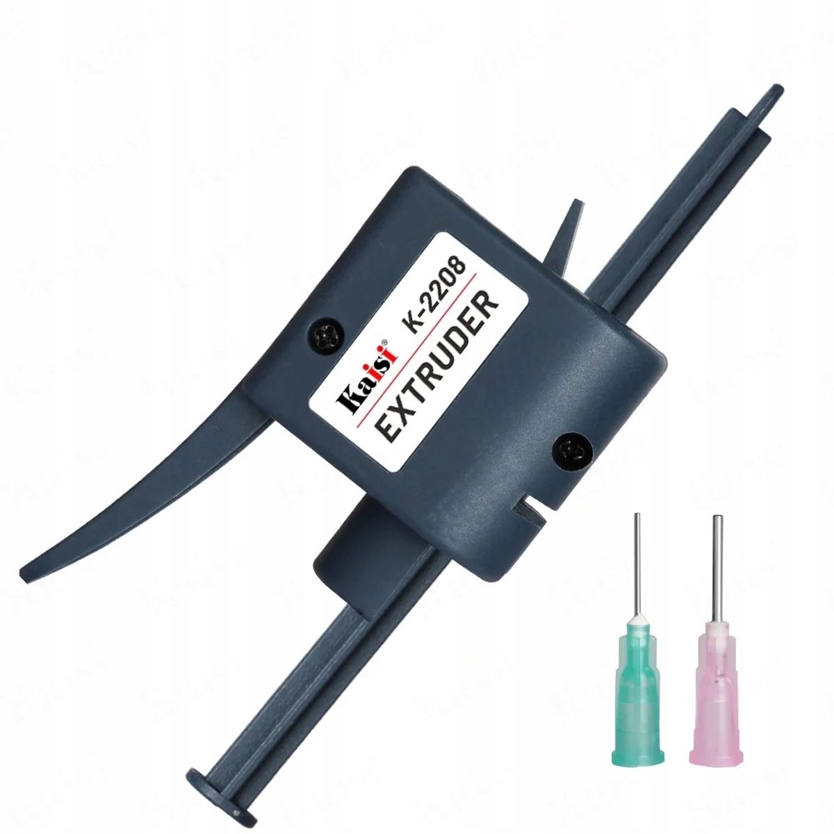 Rosfix Flux Spuitpistool K-2208 Set - Precieze Plunjer - 2×1,3mm Naalden, 135mm