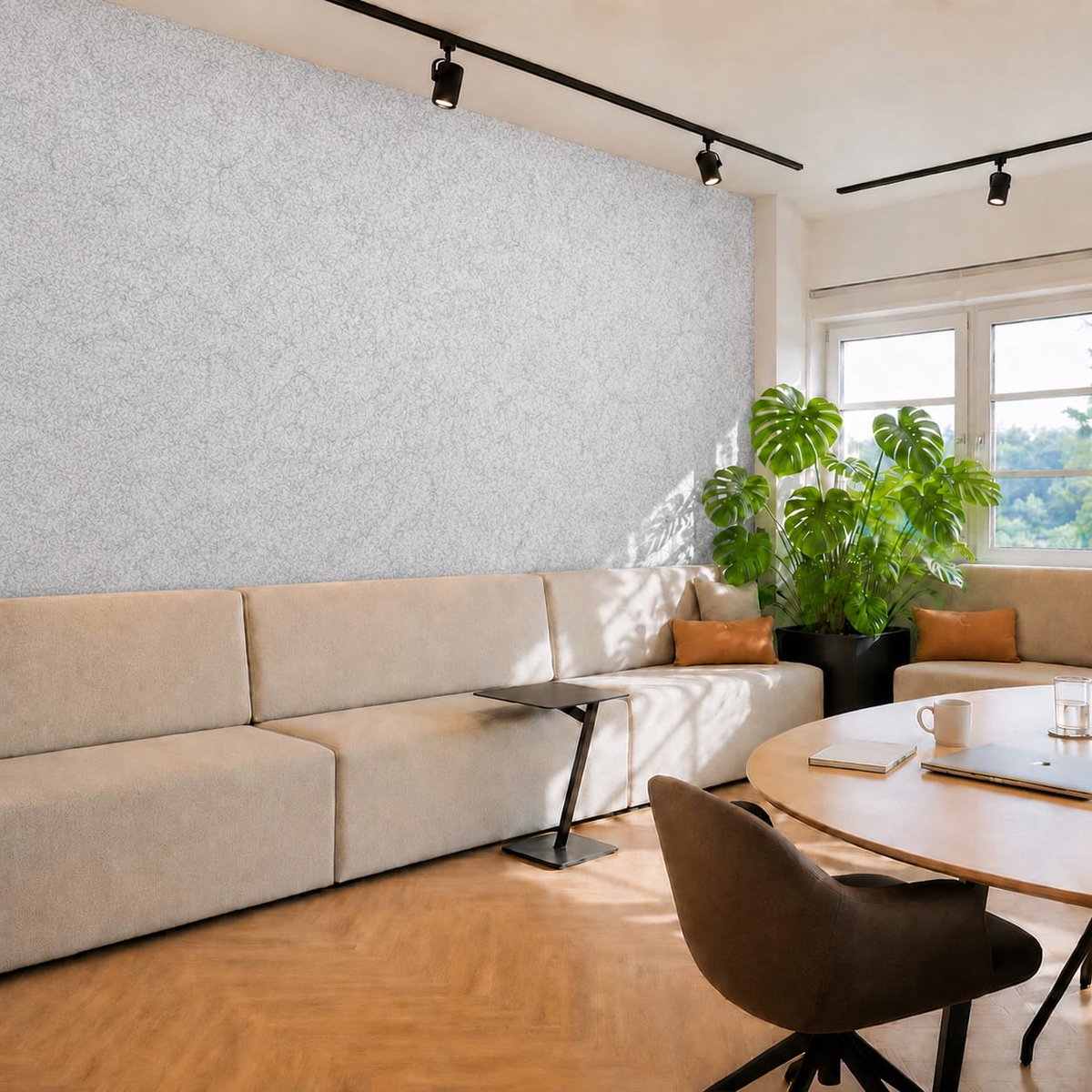 Vilt Wandpaneel - Grijs Gemêleerd - 60x140cm - Kamer26