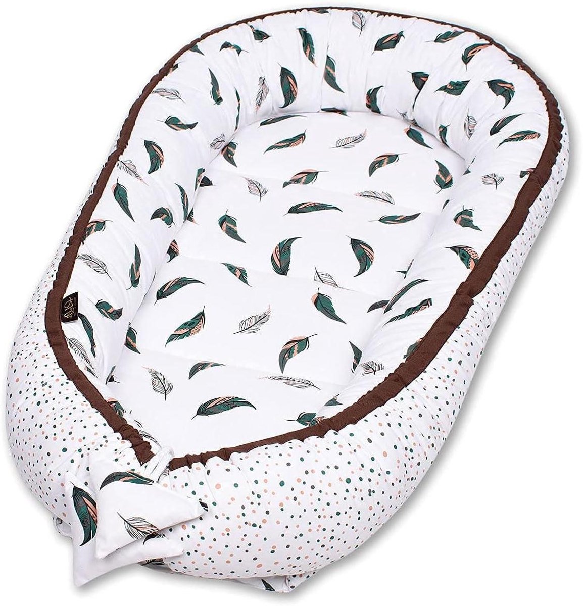 Babynest set - Baby cocon Baby slaapnest - Baby slapen - Verstelbare maat - 90x50 cm - Veren