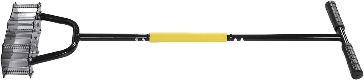 Gazonbeluchter - Grondverluchter Spike - Gazon Onderhoud - Veermechanisme - 38 x 35 cm - Zwart