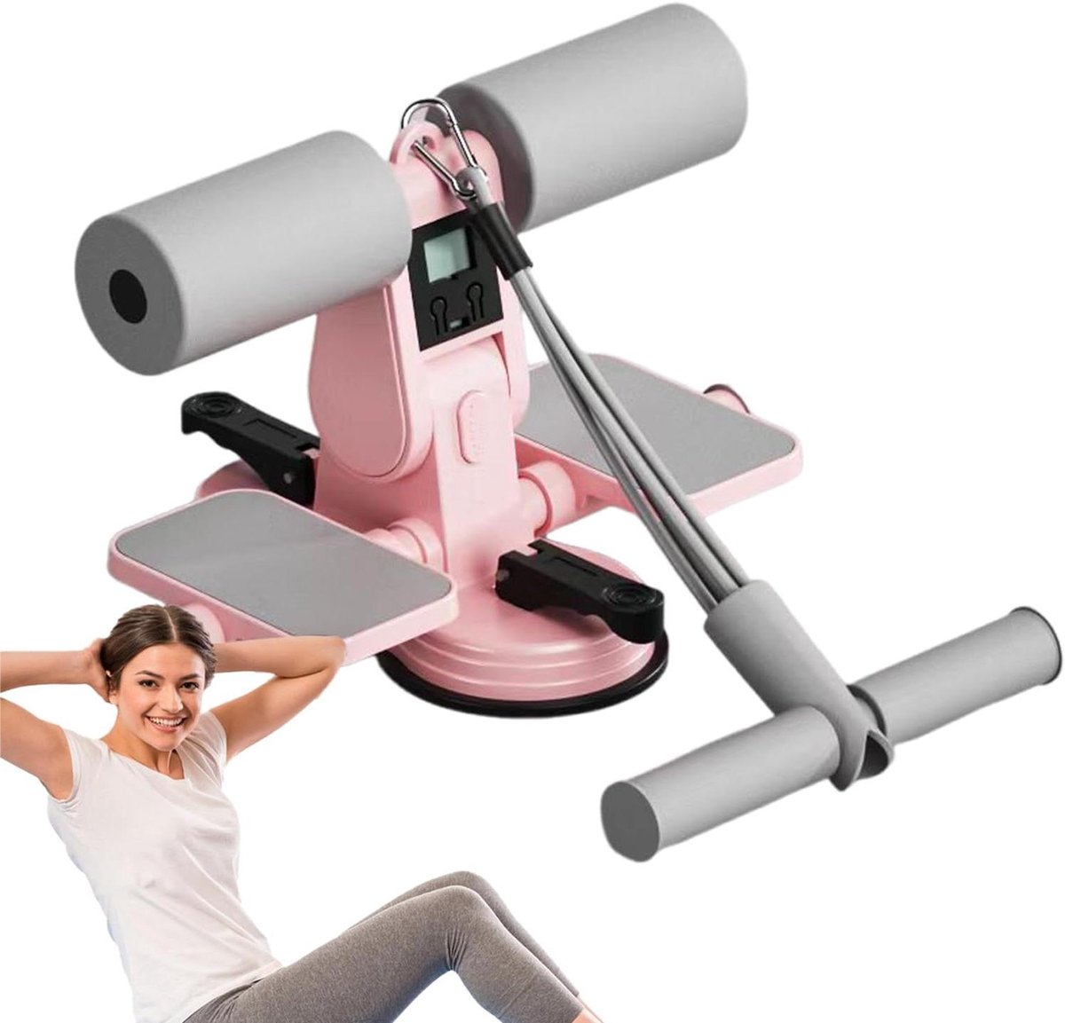 Buikspier Trainer - Core Trainer Hulpmiddel - Thuis Trainen - Sterke Zuignap Basis - 28 x 25 x 15 cm