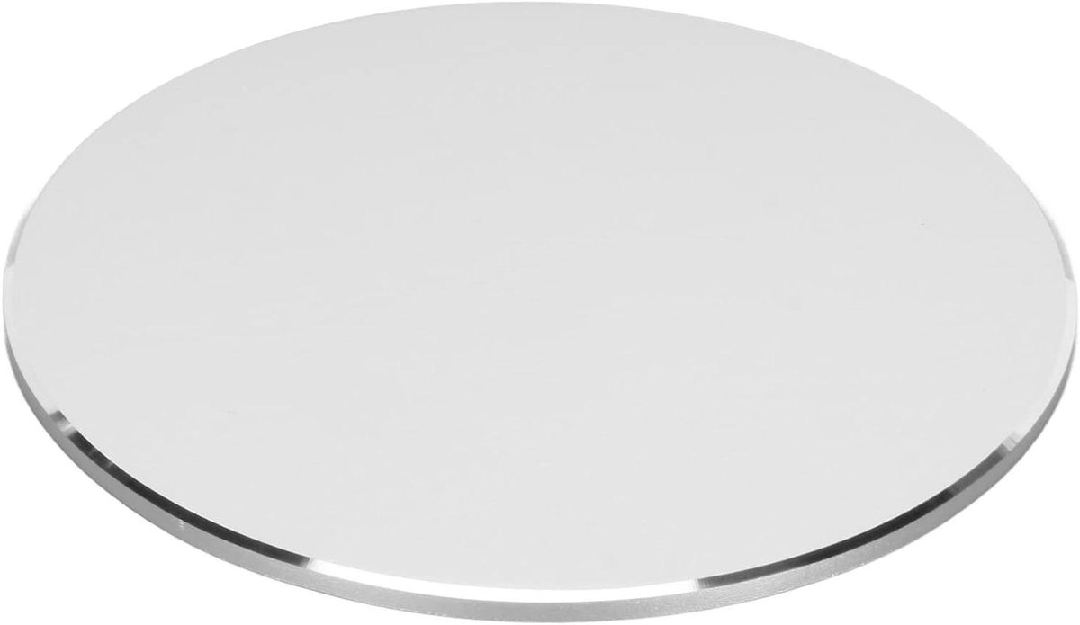 Speaker Basis - Mini Speaker Stand - Geluid Verbeteren - Antislip Stabiliteit - 14.2 cm Diameter - Zilver