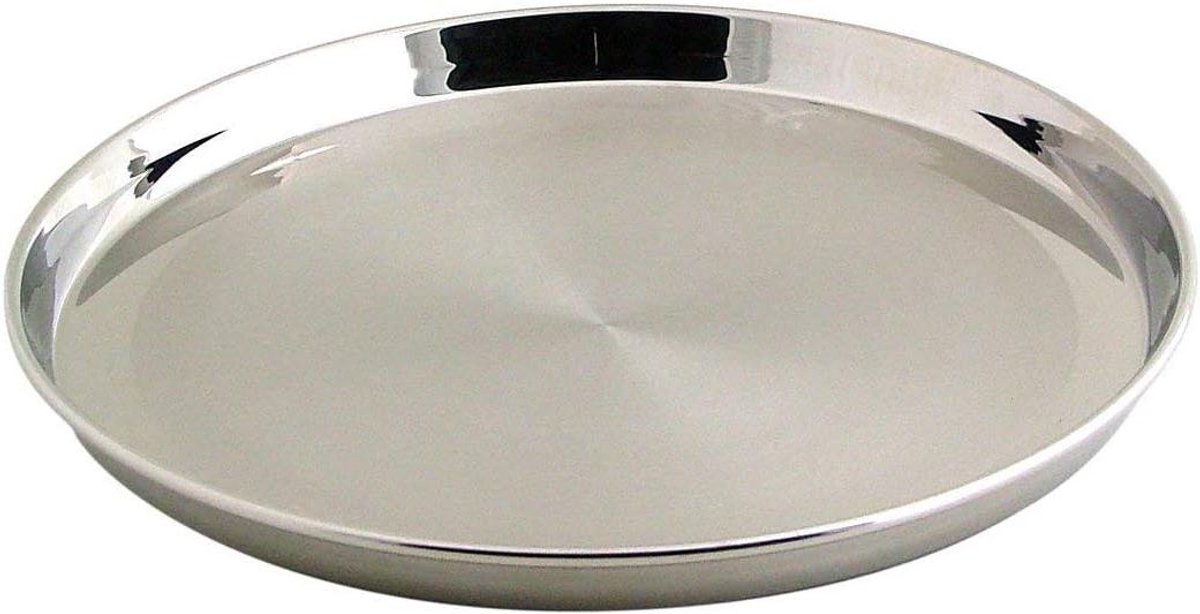 Taartvorm Rond - Bakvorm Taart - Taarten Bakken - Roestvrij Staal 18/10 - 24 cm - Zilver